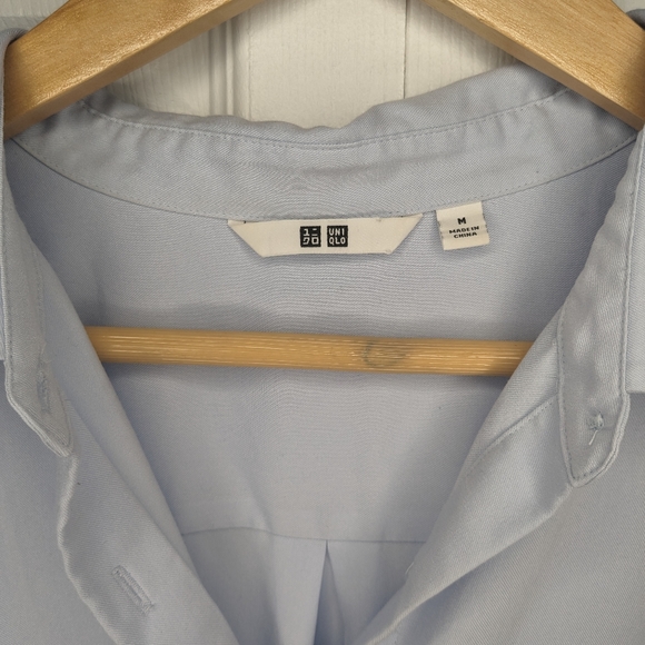 Uniqlo Relaxed Blouse - Blue - Size M - Picture 3 of 4
